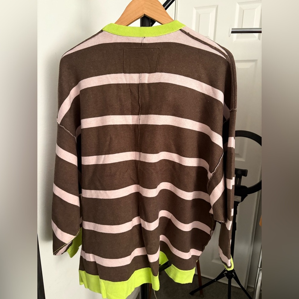 NWT FREE PEOPLE WE THE FREE Manny Cardi Brown MSRP $248 Size XS Oversized - Picture 8 of 8